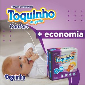 Fralda Descartável Infantil Toquinho De Gente Basic Plus Sxg - 40 Und