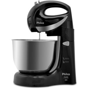 Batedeira Philco Paris Inox Duo Mixer Turbo Preto 127V