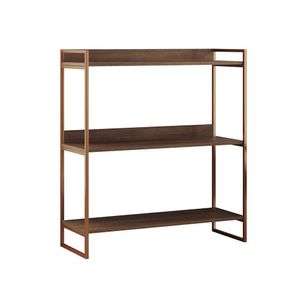 Nicho 3 Prateleiras 95cm Industrial Córdoba Cobre E Carvalho Marrom