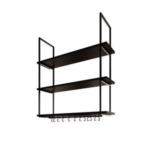 Nicho De Teto Indústrial Denver 95cm Preto