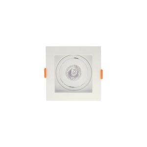 Spot de Embutir Recuado Nordecor Flea para 1 Lâmpada MR11 Quadrado