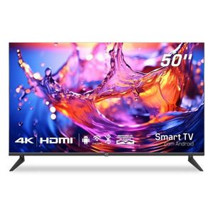 Smart TV 50 HQ 4K 3 HDMI 2 USB Wi-Fi Android 11 Design Slim e Tela Frameless UDE50HR315LN