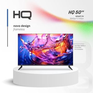 Smart TV 50 HQ 4K 3 HDMI 2 USB Wi-Fi Android 11 Design Slim e Tela Frameless UDE50HR315LN