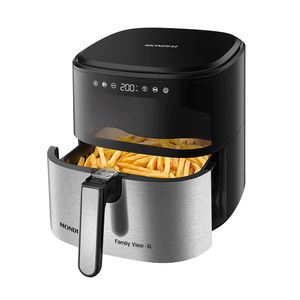 Fritadeira Sem Óleo Air Fryer Digital 5L, Mondial, Preto/Inox, 2000W - AF-50-DVI