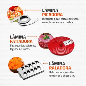 Multiprocessador Turbo Chef 9 em 1 Mondial MPN-01-RF