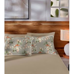 Jogo de Cama Queen 3pçs Estampado Vivaldi Verde