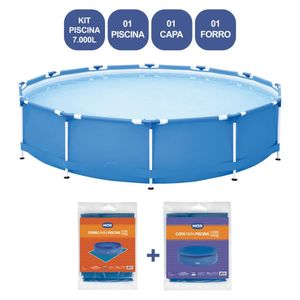 Kit Piscina Circular 7.000 L MOR