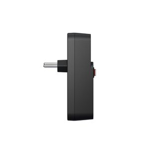 Tomada Parede Dupla Adaptador Usb Carregador Intelbras EAC 202 Benjamim Extensão Elétrica Bivolt Preto