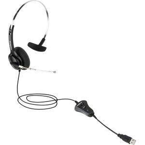 Headset Fone De Ouvido Usb Telemarketing Callcenter Intelbras THS 40 Usb Mono Auricular Com Controle De Volume Tiara Ajustável E Microfone Removível