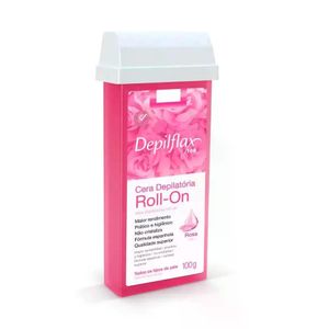 Cera Depilatória Roll-On Rosa Depilflax 100G