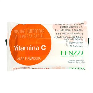 Toalhas Umedecidas Limpeza Facial Vitamina C Fenzza