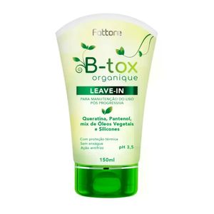 Leave-In Btox Organique Meu Liso Fattore 150Ml