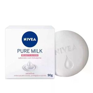 Sabonete Pure Milk Sensitive Nivea 90G