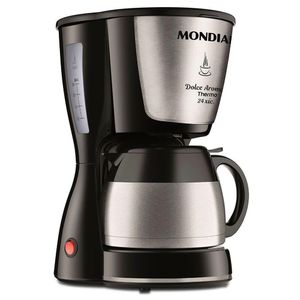 Cafeteira Elétrica Mondial Dolce Arome Thermo C-33JT 24X 800W Preto 220V