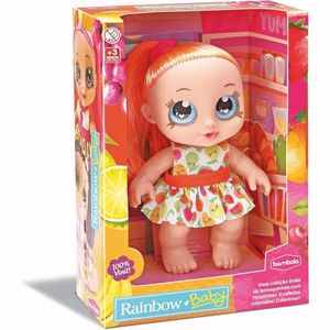 Boneca Rainbow Baby Laranja - Bambola