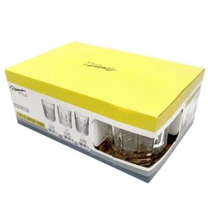 Jogo De 6 Copos Baixos Para Whisky Vidro 340 Ml Bread - Mimo