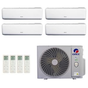 Ar-Condicionado Multi Split Inverter R-32 Gree 36.000 (3x Evap HW 12.000 + 1x Evap HW 18.000) Quente/Frio 220V