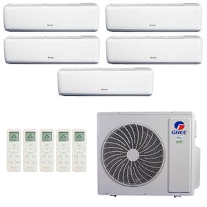 Ar-Condicionado Multi Split Inverter R-32 Gree 42.000 (4x Evap HW 9.000 + 1x Evap HW 18.000) Quente/Frio 220V