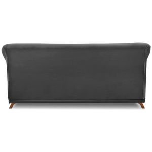 Sofa 3 Lugares Retro Polo 200cm Com Almofada Suede 1104 Ezz 1104