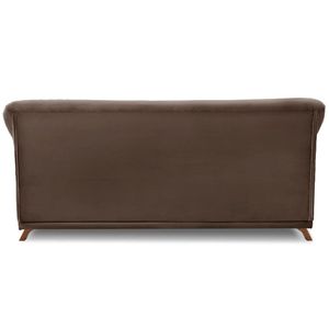 Sofa 3 Lugares Retro Polo 200cm Com Almofada Veludo 2231 Ezz 2231