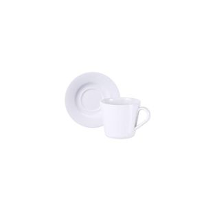 Conjunto Xícara E Pires De Chá Tramontina Mesh Em Porcelana Decorada, 185 Ml 2 Peças