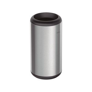 Lixeira Inox Tramontina Cápsula Com Acabamento Scotch Brite E Aro E Base Em Polipropileno 23 L