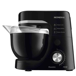 Batedeira Planetária Mondial Preta 700w Bp-03-b 12 Velocidad Preto 60hz 110v