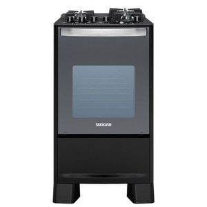 Fogão Master Grill 4 Queimadores Preto Suggar 127V