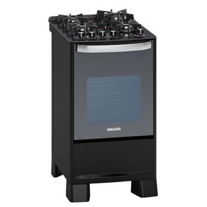 Fogão Master Grill 4 Queimadores Preto Suggar 127V
