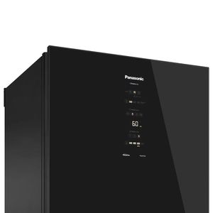 Geladeira Panasonic BB65 Black Glass Inverse Frost Free 450L Inverter A+++ - NR-BB65GVFB 220V