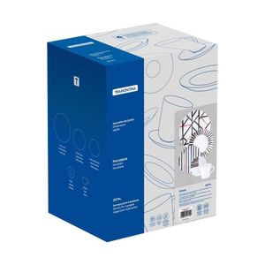 Aparelho De Jantar Tramontina Street Em Porcelana Decorada 20 Peças