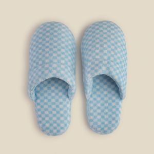 Pantufa Vichy Azul - A\CASA