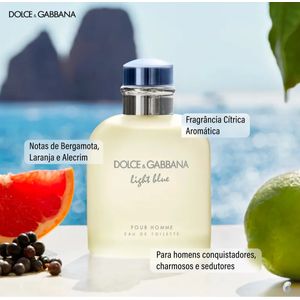 Dolce Gabbana Light Blue Masculino 125ml Original