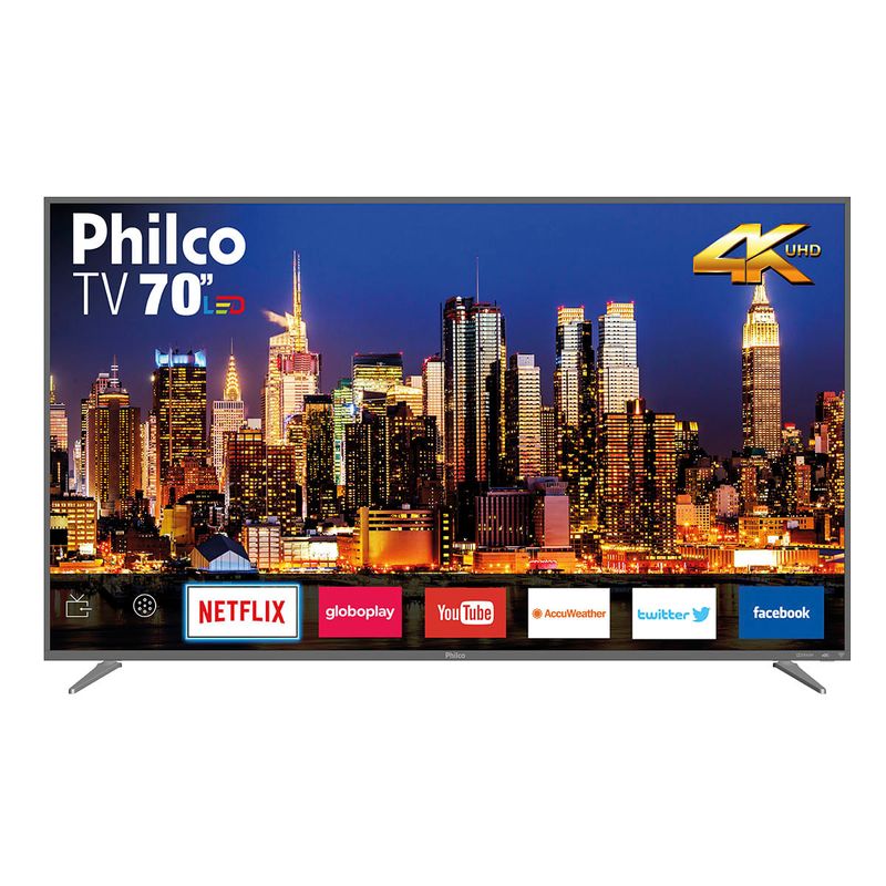 Tv 70" Led Philco 4k - Ultra Hd Smart - Ptv70q50snsg