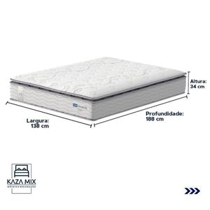 Cama Box Baú Preto E Colchão Amsterdã Molas Ensacadas Casal Probel