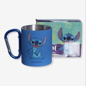 Caneca Mosquetão Stitch - Disney