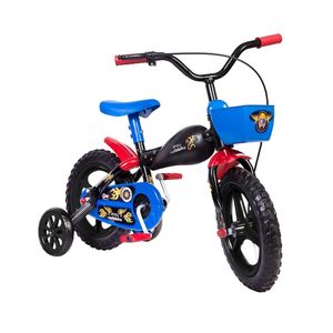 Bicicleta Infantil Motobike Aro 12 Azul e Preto Styll