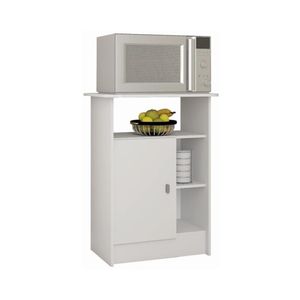 Balcão Multiuso Para Forno microondas Cr20117 Branco Branco