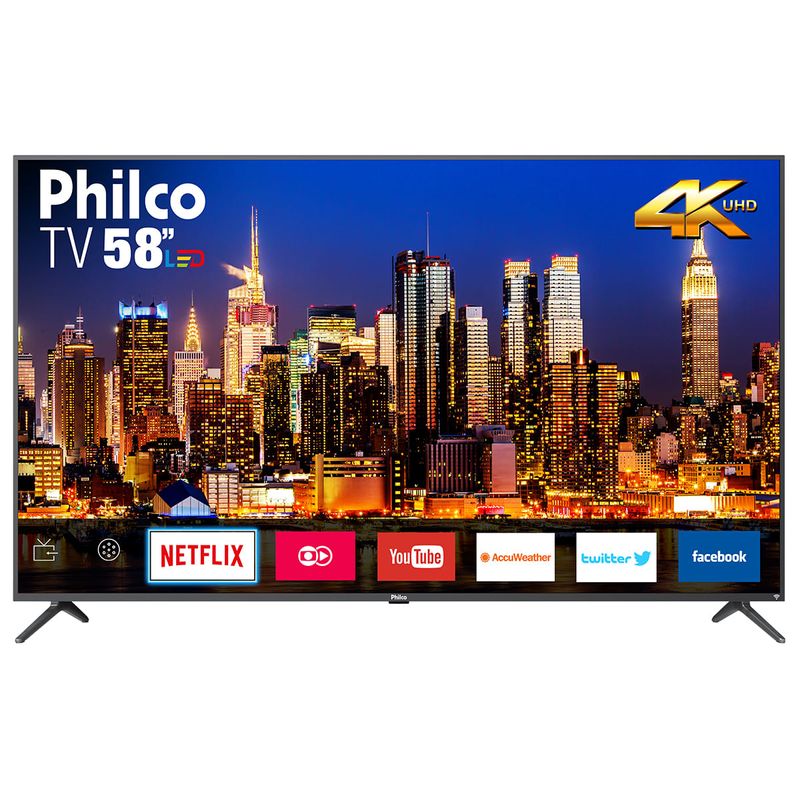 Tv 58" Led Philco 4k - Ultra Hd Smart - Ptv58f60sn