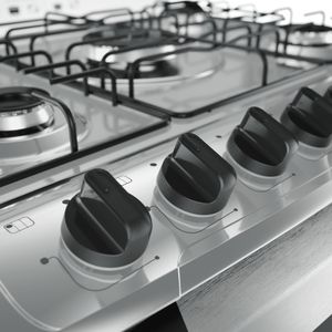 Fogão 5 Bocas Mueller Decorato G3 Tripla Chama - Preto Fosco