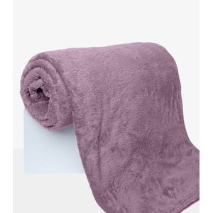 Manta de Microfibra Lisa Casal Infinita Cor Rosa
