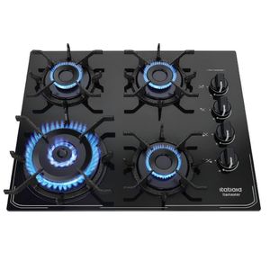 Cooktop Itatiaia Essencial 4 Bocas Vidro Preto Bivolt 3700000192