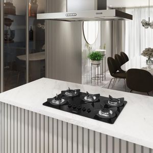 Cooktop Safe Ferro Fundido 5 Bocas a Gás Nardelli - Preto