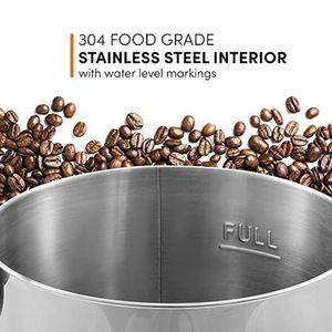 Elite Gourmet Cafeteira Elétrica De 40 Xícaras Com Dispensador Duplo Inox