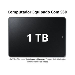 Computador CPU Intel Core i5 8GB DDR3 SSD 1TB Wi-Fi Fonte 230W Bivolt Windows