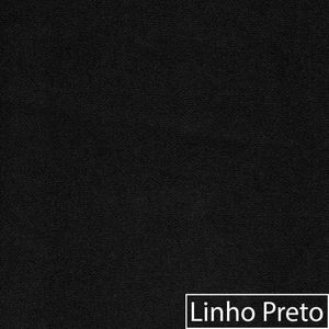 Poltrona Orgânica Luxo Recepção Amore Linho - Amarena Móveis Cor Preto
