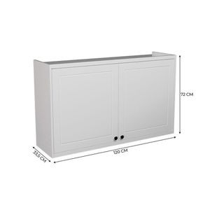 Cozinha Modulada Pequena Herval Viana, 4 Peças, Branco Ártico e Carvalho Nature