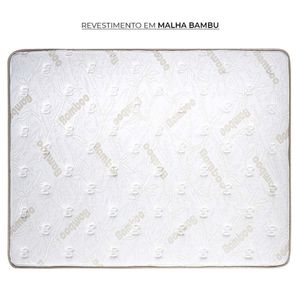 Cama Baú Casal Herval Pallace Bambu, Molas Ensacadas, 78x138x188 cm