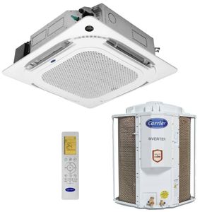 Ar Condicionado Split Cassete Carrier 4 Vias 18000 BTUS Frio Inverter 220V Monofásico 38TVCD18515MC