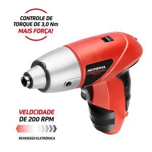 Parafusadeira Recarregável Mondial Power Tools FPF-05M